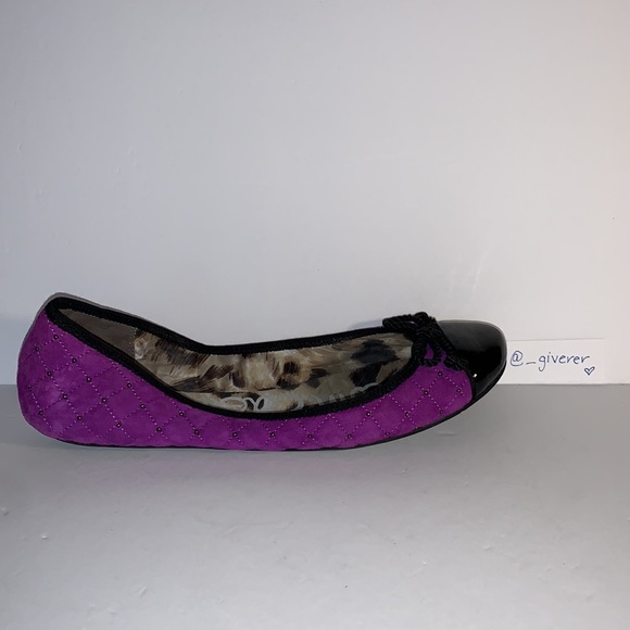 Calypso Sam Edelman Purple Quilted Flats - Picture 7 of 12